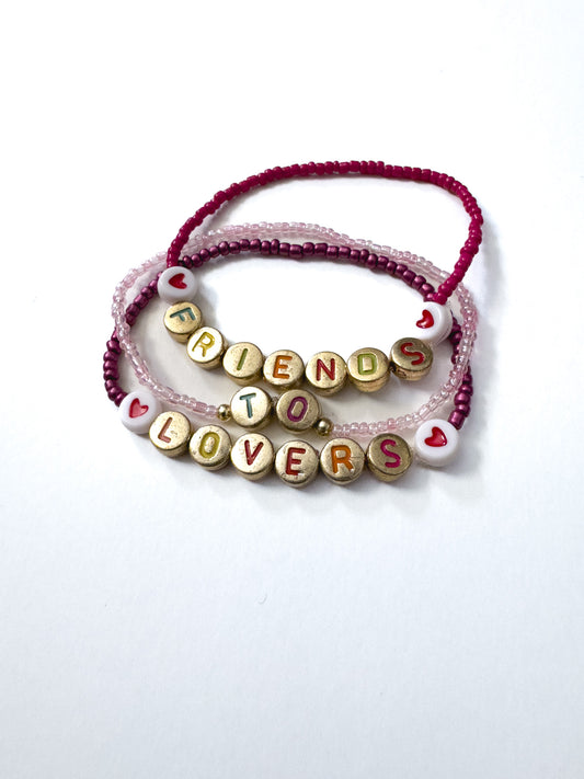 "Friends-to-Lovers" Beaded Friendship Bracelet