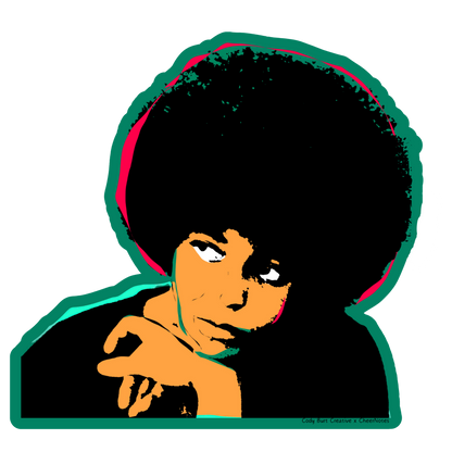 Angela Davis Sticker
