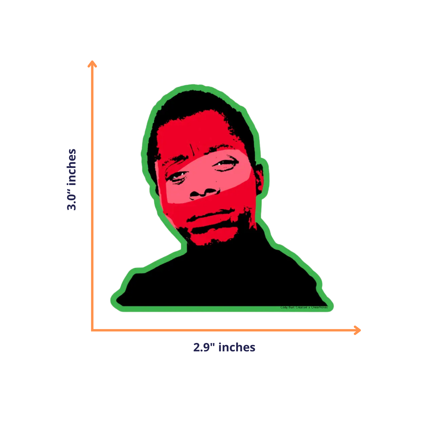 James Baldwin Sticker