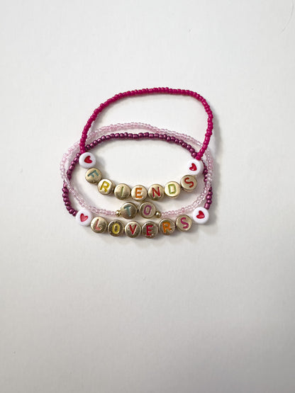 "Friends-to-Lovers" Beaded Friendship Bracelet