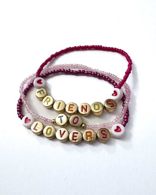"Friends-to-Lovers" Beaded Friendship Bracelet