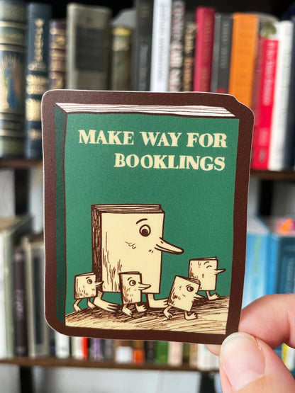 Make Way for Booklings Sticker